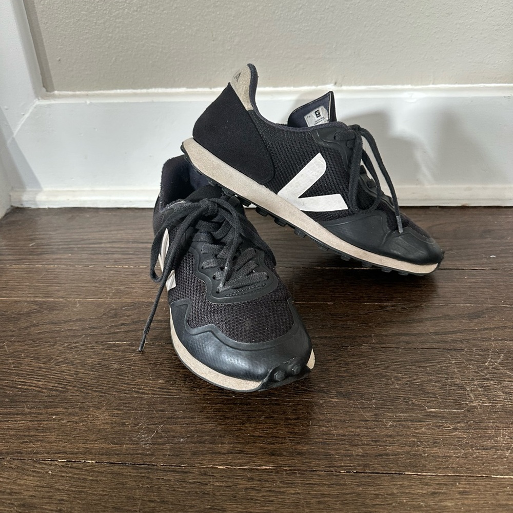 Veja Black and White Sneakers